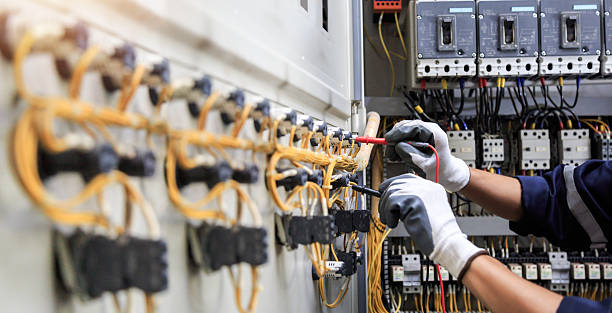 Professional Electrician technician working in Fulshear, TX